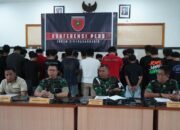 Danrem 141/TP Hadiri Konferensi Pers Kodam XIV/Hasanuddin Terkait Pengungkapan Sindikat Penipuan Online di Sidrap