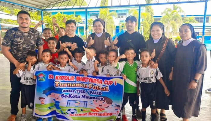 TS Flos Carmeli Tak Terbendung, Sabet Juara Turnamen Sepak Bola TK/PAUD Sikka dengan Rekor Sempurna!