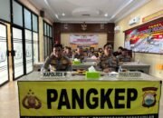 Kapolres Pangkep Ikuti Vicon Anev Perkembangan Sitkamtibmas Terkini dalam Rangka STAMAOPS Polri