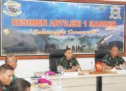 Danmenart 1 Mar Berikan Laporan Komando Kepada Komandan Pasmar 1