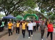 MERIAHKAN HARI BHAYANGKARA KE-79, POLRES PANGKEP GELAR JALAN SANTAI DI CFD LAPANGAN CITRA MAS