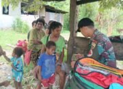 Satgas Yonif 131/Brajasakti Bantu Warga Pedalaman Papua Lewat Layanan Kesehatan Gratis