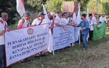 Mantan Karyawan Pabrik Gula PTPN Gelar Aksi Jalan Kaki ke Istana Negara Tuntut Hak Pensiun Layak