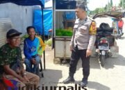 Bhabinkamtibmas Polsek Pangkajene Laksanakan Patroli Dialogis, Ajak Warga Jaga Kamtibmas