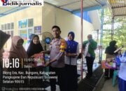 Bhabinkamtibmas Polsek Bungoro Dampingi Program PMT untuk Atasi Stunting di Desa Biring Ere.