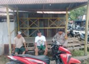 Laksanakan sambang diwilayah binaan , Bhabinkamtibmas sampaikan himbauan Kamtibmas .