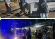 Piket Panjagaan Regu 3 Polsek Balocci Polres Pangkep Laksanakan Patroli Blue light untuk Beri himbauan kapada masyarakat