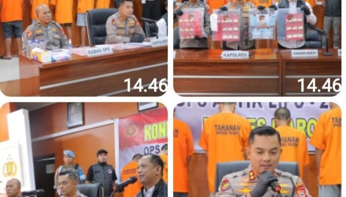 Polres Maros Sukses Tangkap Belasan Tersangka Narkoba dalam Operasi Antik 2025