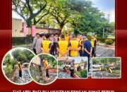 Jumat Bersih, Personil Polsek Bungoro Laksanakan Kurvey Di Halaman Kantor