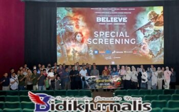 *Kodam I/BB Nobar Film Believe, Tumbuhkan Semangat Juang dan Pengabdian*