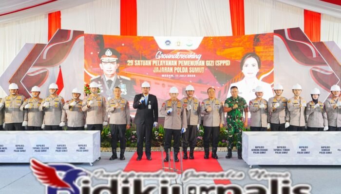 KAPOLRI HADIRI GROUNDBREAKING 29 SPPG DI SUMUT, KOMITMEN DUKUNG PROGRAM MAKAN BERGIZI GRATIS (MBG)