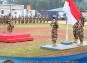 *Satgas Kizi TNI Konga XX-V MONUSCO Laksanakan Upacara Tanggal 17 Juli 2025 di Daerah Misi*