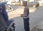 Polantas Menyapa Hari ke-14, Satlantas Pangkep Edukasi Tertib Lalu Lintas dengan Pendekatan Humanis
