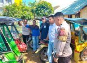 Personil Polsek Bungoro Sambangi Komunitas Tukang Bentor, Ajak Jaga Kamtibmas