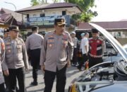 Polres Pangkep Gelar Pemeriksaan Rutin Kendaraan Dinas, Wujud Tertib Administrasi dan Pelayanan Prima