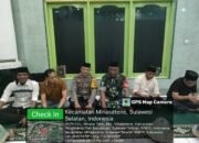 Kapolsek Minasatene Hadiri Pelantikan Pengurus Masjid Raudhatul Mudznibien, Ajak Warga Jaga Kamtibmas