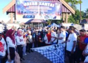 Ribuan Warga Pangkep Semarakkan Jalan Santai HUT ke-80 RI, Start dan Finish di Rumah Adat Labakkang