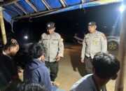 Wujudkan Lingkungan Aman, Polsek Minasatene Laksanakan Patroli Humanis di Malam Hari