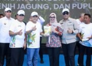 Bupati dan Wabup Barru Hadiri Pencanangan Senator Peduli Ketahanan Pangan di Pangkep, Terima Bantuan Bibit Jagung dari Menteri Pertanian.
