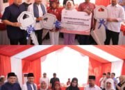 Gubernur Sulsel dan Wakil Wali Kota Makassar Dampingi Mensos Serahkan 20 Rumah Knockdown di Untia.