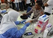 Polres Pangkep Gelar Bakti Kesehatan Donor Darah Sambut HUT Lalu Lintas Bhayangkara ke-70