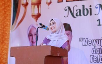 Bupati Andi Ina Hadiri Maulid GTK se-Kecamatan Barru, Tekankan Keteladanan Rasulullah dan Profesionalisme Pendidikan