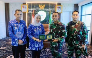 Bupati Barru Terima Audiensi Danyon Arhanud 16/Kostrad, Bahas Latihan Menembak Rudal di Polejiwa