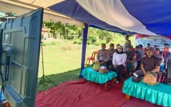 Polres pangkep Gelar Acara panen Raya jagung Serentak Kuartal III Secara virtual (Zoom meeting).