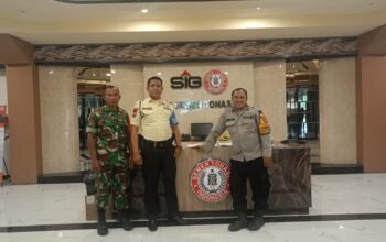 Bhabinkamtibmas Polsek Minasatene Melaksanakan Sambang dan patroli di area obyek vital PT Semen Tonasa