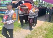 Kapolsek Bungoro Pimpin Upacara Pemberangkatan Dinas Jenazah Almarhum AKP (Purn) Syamsuddin BM