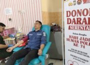 GIAT DONOR DARAH SERENTAK DALAM RANGKA HARI JADI KE-74 HUMAS POLRI, POLRES PANGKEP WUJUDKAN POLISI HUMANIS HARAPAN MASYARAKAT