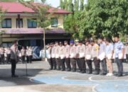 Polres Pangkep Gelar Apel Pagi Pengecekan Siaga I, Pastikan Kesiapan Personel di Hari Libur