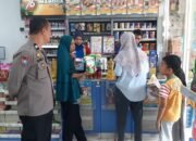 Bhabinkamtibmas Polsek Minasatene Sambangi Minimarket, Sampaikan Imbauan Cegah Kriminalitas