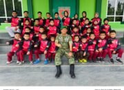 DANDIM 1421/PANGKEP MELEPASKAN DAN MEMBERIKAN ARAHAN KONTINGEN TAEKWONDO SDN 28/SDUDEL CLUB PANGKEP UNTUK MENGIKUTI KEJUARAAN NASIONAL POLTEK CUP 2025