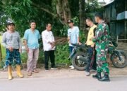 Bhabinkamtibmas Polsek Minasatene Bersama Babinsa dan lurah Setempat hadiri Pemeriksaan  Objek Perkara di Kelurahan BIraeng