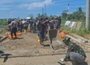 PROGRESS PENGERJAAN PENGECORAN TMMD KODIM 1421/PANGKEP TERUS BERLANJUT