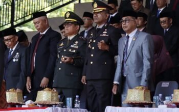 Kapolres Pangkep Bersama Forkopimda Hadiri Upacara Hari Kesaktian Pancasila 2025 di Tribun Citra Mas