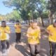 Olahraga bersama Personil Polsek Pangkajene guna menjaga Imun Serta kekompakan Personil.