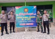 Polsek Bungoro Sampaikan Ucapan Selamat HUT TNI ke-80 di Koramil 03-1421 Bungoro