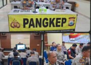 Kapolres Pangkep Ikuti Zoom Meeting Anev Kapolda Sulsel