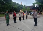 Fun walk dalam rangke memperingati HIT PT Semen Tonasa ke -57, Kapolsek minasatene bersama personil melaksanakan Pengamanan .
