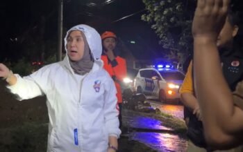 Bupati Barru Andi Ina Tinjau Langsung Lokasi Banjir dan Pastikan Jalur Trans Sulawesi Aman Dilalui