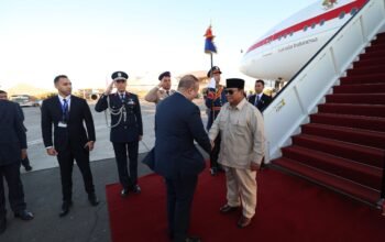 Momen Prabowo Mendarat di Mesir untuk Hadiri Penandatanganan Perjanjian Penghentian Perang di Gaza