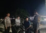 Personil Piket Mako Polsek Tondong Tallasa Laksanakan Patroli Dialogis Malam Hari
