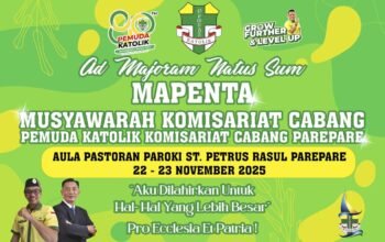 Pemuda Katolik Parepare Sukses Laksanakan Mapenta, Sambut 28 Anggota Baru