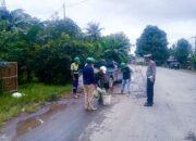 PT Semen Tonasa Peduli Keselamatan Warga, Tambal Jalan Berlubang di Poros Tonasa 2