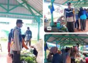 Bhabinkamtibmas Polsek Minasatene DDS dan Sambangi Warga di Pasar Tradisional Tanete Desa kabba