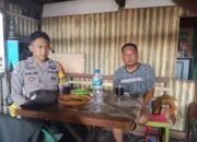 Bhabinkamtibmas Polsek Mandalle laksanakan giat sambang pastikan wilayah binaan dalam keadaan aman