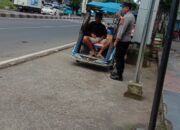 Patroli Kanit Samapta Polsek Pangkajene guna menghimbau warga agar bersama sama memelihara kamtibmas