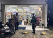 Sinergitas TNI–Polri Patroli Bersama Sambangi Objek Vital Indomaret di Ma’rang